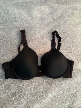 Natori Black Lace Strap T-Shirt Bra